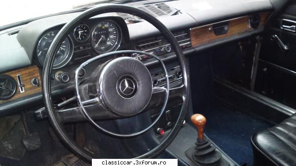 Mercedes w114 coupe ("bot de cal") - s-a mai intimplat ceva prin interior volan - Prezentare masini