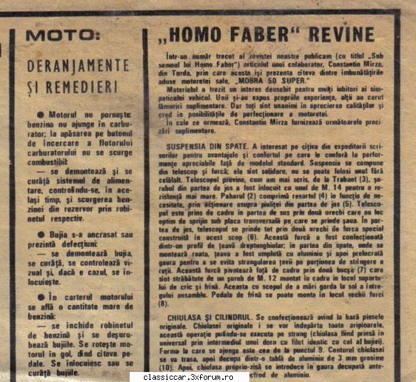 Mobra n�zdr�van� - Tot pe aici am promis ca o sa - Prezentare motociclete, motorete si biciclete de colectie