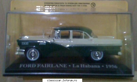 Modelism si machetute - ford fairlane 1956 miniatura taxi havana nu este - Modelism si machetute