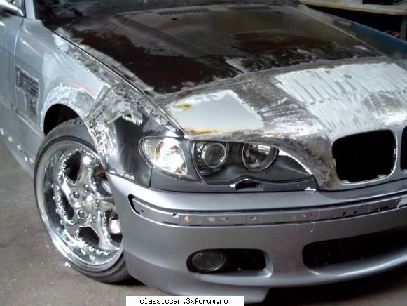 Modificare unei BMW - Poarta tot semnatura mea la dizain . Am avut mina - Reconditionari si Restaurari