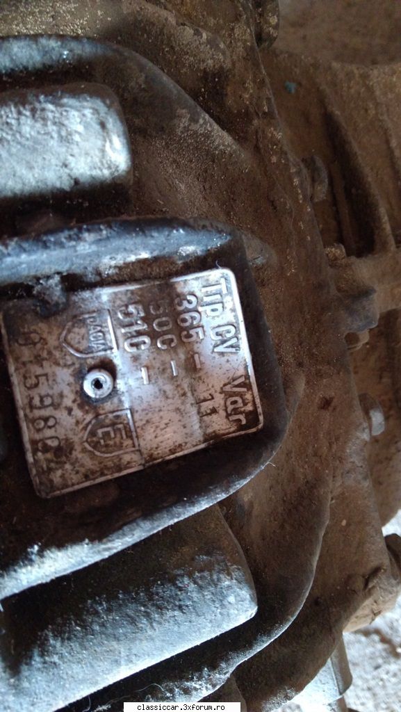 Motor + cutie de viteze Dacia (zambetul lui Iliescu) - Tablita identificare cuti - Vanzari  piese si accesorii