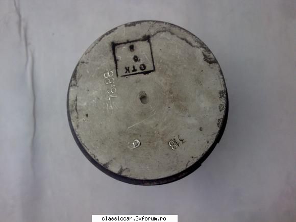 NSU 351 OSL din 1938 - Acelasi piston vazut de sus,cu cota stantata - Reconditionari si Restaurari