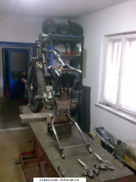 NSU 351 OSL din 1938 - Iar acum,poze din timpul reconstructiei - Reconditionari si Restaurari