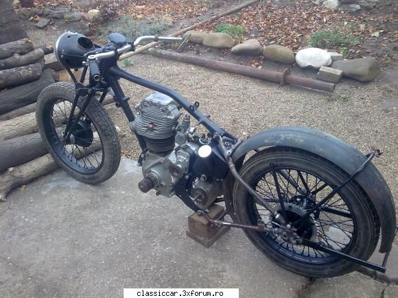 NSU 351 OSL din 1938 - Iar aici e vopsit,montat,si pe locatia lui - Reconditionari si Restaurari