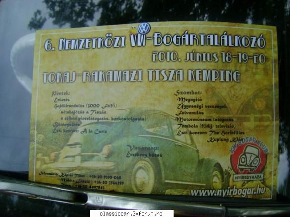 Nemzetkozi Oldtimer talalkozo � Szatmarnemeti � 2010 junius 5-6. - Ja, a kep... elfelejtett - Hungarian corner