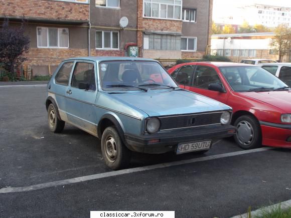 O mica/mare vanatoare - Golf 1, gasit prin Hunedoara, jud. HD - Am vazut prin Romania