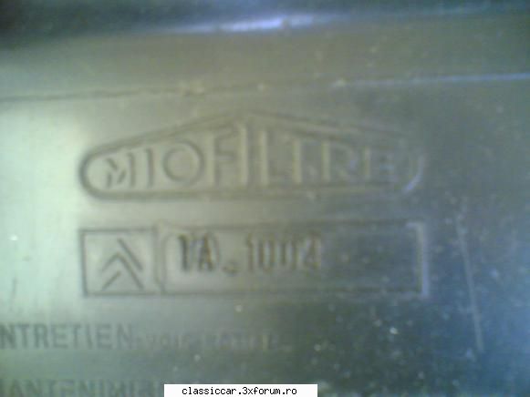 Oltcit Club-1986 - carcasa filtru aer Miofiltre - Prezentare masini