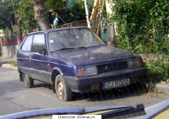 Oltcit albastru - O poza cu dedicatie pentru nenicu' Alexander - Am vazut prin Cluj-Napoca