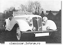 Opel Kadett 1940 si Hanomag Sturm-Roadster 1939 - Si una alba ... singurul model - Am vazut prin Cluj-Napoca
