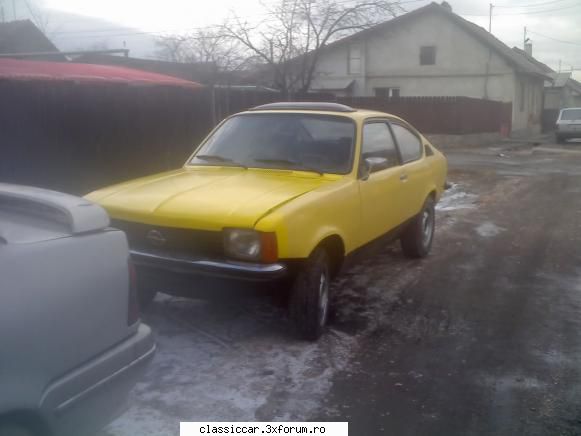 Opel Kadett C Coupe - Am scos Opelul afara din curte momentan pina mai - Prezentare masini