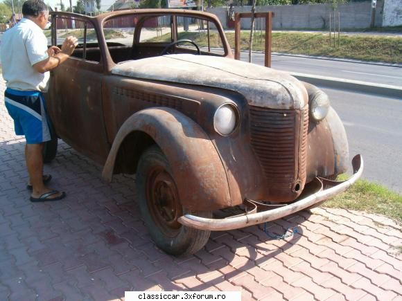 Opel Olympia Cabrio - Langa Bucuresti, mai exact Chitila scos la - Am vazut prin Romania