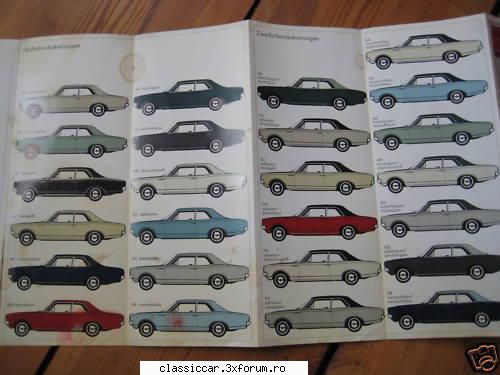 Opel Rekord C '72 "Sparrow" - combinatiile de culori.. unde este in doua e - Prezentare masini