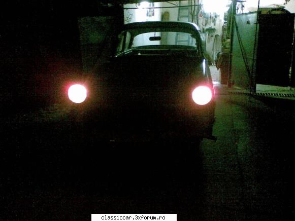 Opel Rekord P1 - la sfarsitul zilei...o proba de lumini...din - Reconditionari si Restaurari