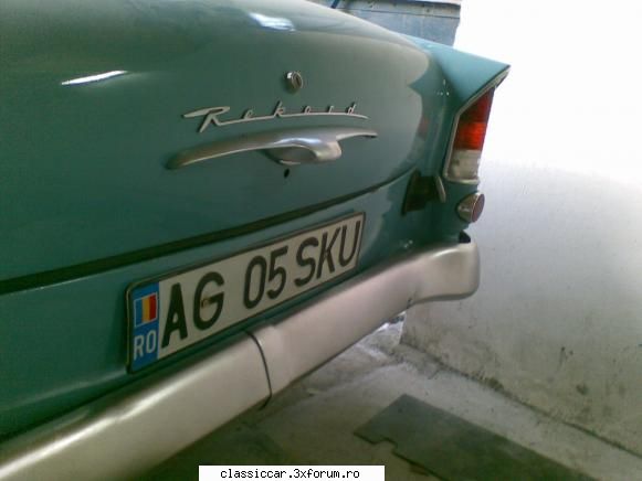 Opel Rekord P1 - am pus numarul vechi pe spate,sa vad cum ii sta - Reconditionari si Restaurari