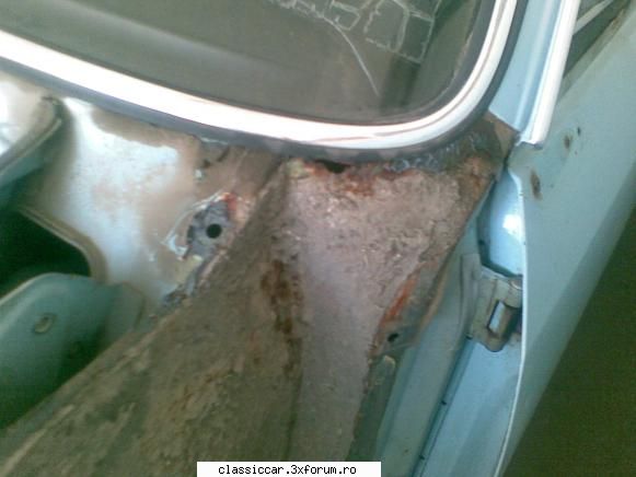 Opel Rekord c 1968 - sus linga parbrizul de fata afectat in stinga! =( - Prezentare masini