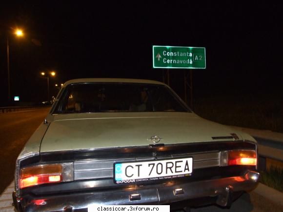 Opel Rekord c 1968 - drumul a fost ok (liber) ,vremea racoroasa - Prezentare masini