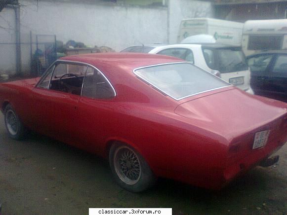 Opel rekord coupe - Tingirea a primit vopsea rosie - Prezentare masini