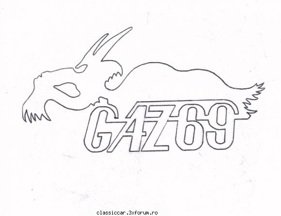 Operatiunea Gazonu' Verde - Gaz 69 AM - 1962 - Gata! "Vectorizat" cu creion si - Reconditionari si Restaurari