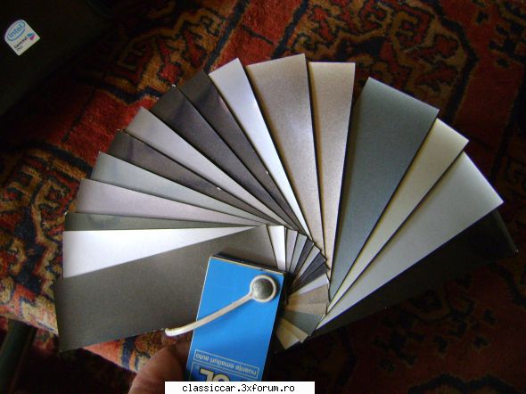 Paletar coduri culori Dacia anii 90-98 - Silverpol paletar gri metalizat - Coltul Tehnic