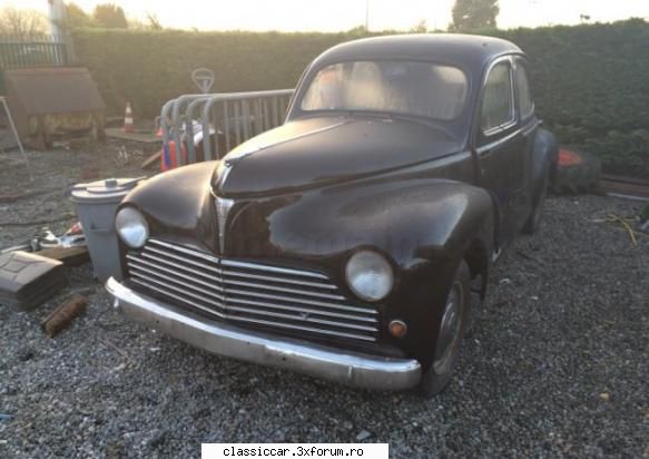 Peugeot 203 - Peugeot 203 fabricat 1953. Momentan se afla - Vanzari auto-moto clasice de catre intermediari