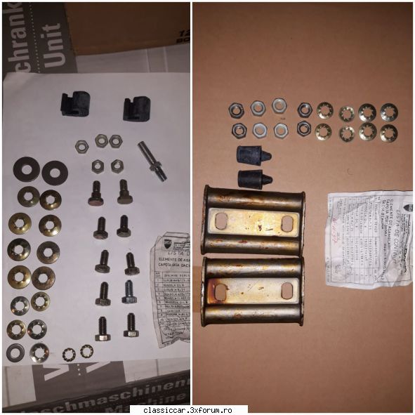 Piese Dacia 1300 si 1310 - Colectie prindere capota portbagaj/ capota - Vanzari  piese si accesorii