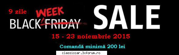 Piese de Vw Aircoled - Black Week Noiembrie 2015 - Magazine cu piese