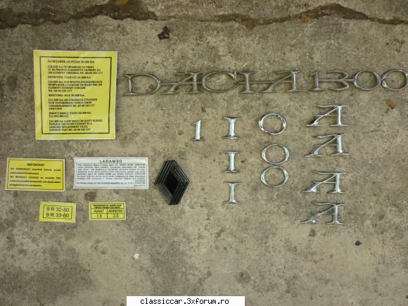 Piese rare dacia 1300 - an 1970 - BTL-gordini - Vanzari  piese si accesorii