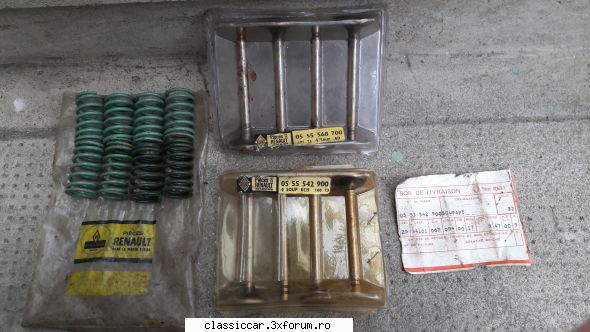 Piese rare dacia 1300 - an 1970 - Set arcuri+ supape noi sigilate originale - Vanzari  piese si accesorii
