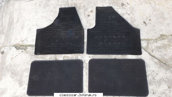 Piese rare dacia 1300 - an 1970 - Set 4 buc.covorase originale Dacia lei/setul - Vanzari  piese si accesorii