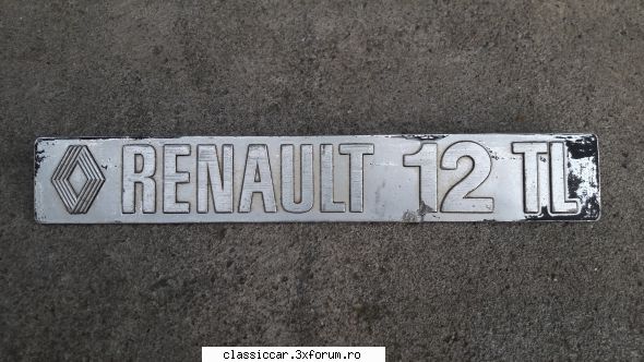 Piese rare dacia 1300 - an 1970 - Emblema renault 12 tl -35 lei - Vanzari  piese si accesorii