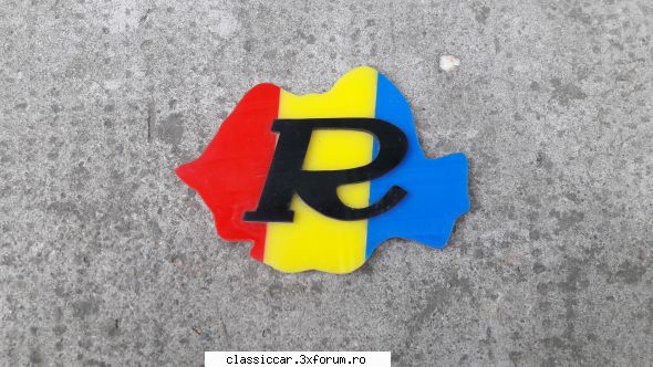 Piese rare dacia 1300 - an 1970 - Emblema nouă Rom�nia 18�13 cm- 35 lei - Vanzari  piese si accesorii