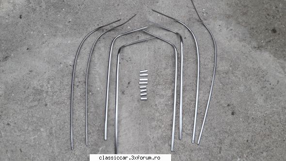 Piese rare dacia 1300 - an 1970 - Ornamente crom chedere parbriz+luneta dacia - Vanzari  piese si accesorii