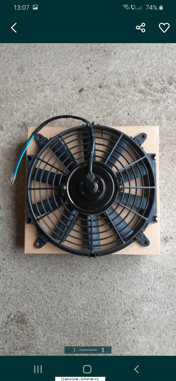 Piese rare dacia 1300 - an 1970 - Ventilator "NOU" răcire radiator motor - Vanzari  piese si accesorii