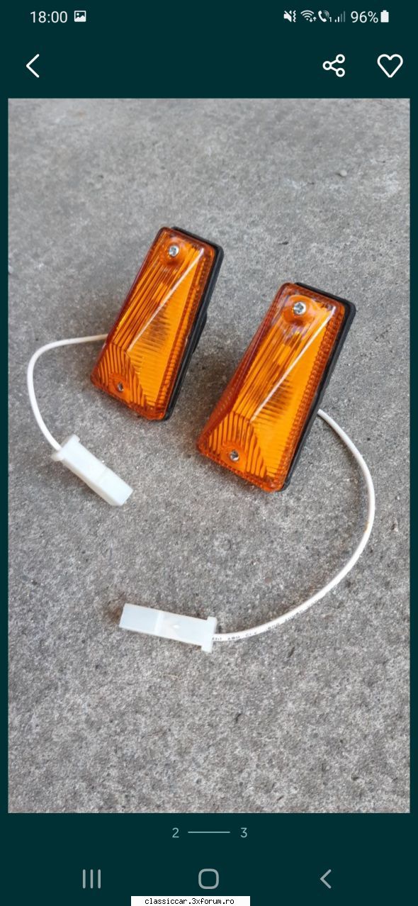 Piese rare dacia 1300 - an 1970 - V�nd set lampi semalizare noi ,montaj apripi - Vanzari  piese si accesorii