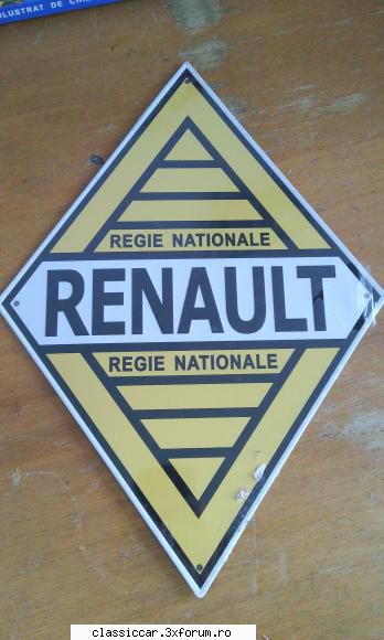 Placa publicitara Renault - Vand placa publicitara Renault noua ,pret :50lei - Vanzari  piese si accesorii