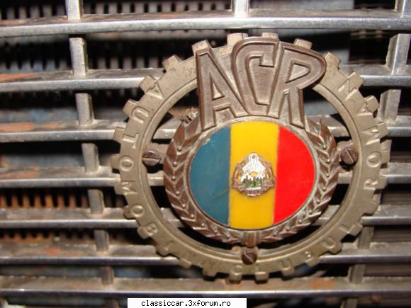 Plachete,insigne, fanioane,documente,etc - auto/moto - Emblema ACR(pe masca de la Fiat) - File de istorie