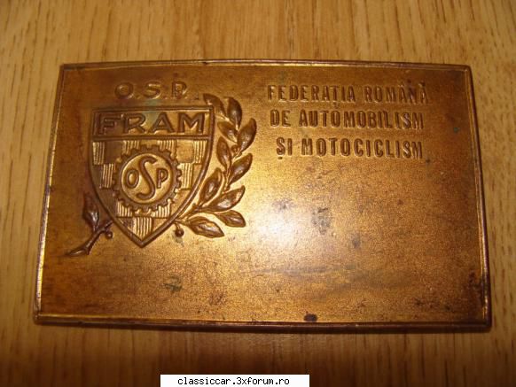 Plachete,insigne, fanioane,documente,etc - auto/moto - Federatia Romana de Automobilism si - File de istorie