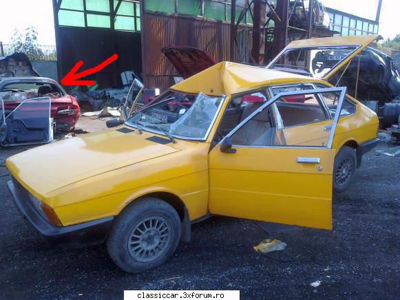 Poze de prin rematuri - Ala rosie ce este? Chevrolet Camaro? - Rust In Peace