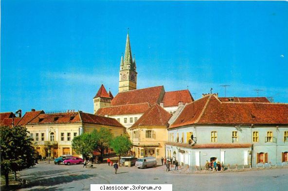 Poze vechi cu motorizate - Medias centru istoric - File de istorie