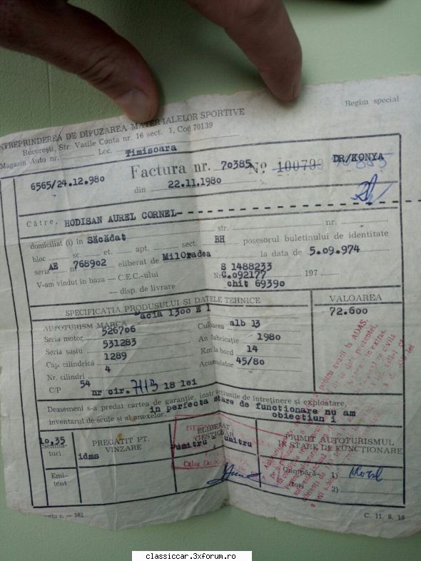 Preturi automobile inainte de 1989. - szasz andras - File de istorie