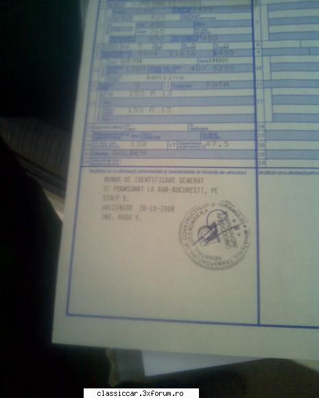 Probleme Dacia 1300 Break din ''75 - am gasit poza cu cartea- unde scrie de poansonare - Coltul Tehnic