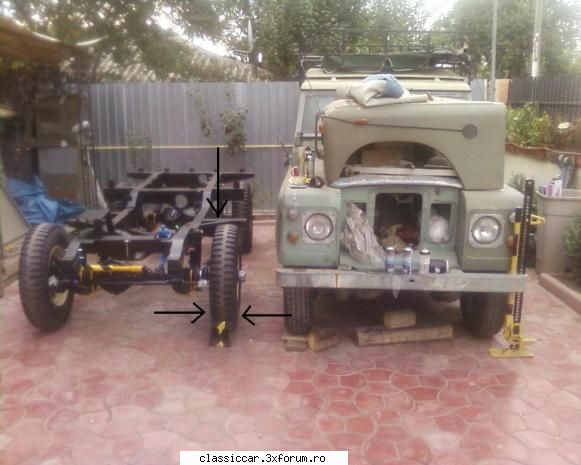 Probleme geometrie punte fata Land Rover III - Tocmai ce am finalizat lucrul la sasiu punti - Coltul Tehnic