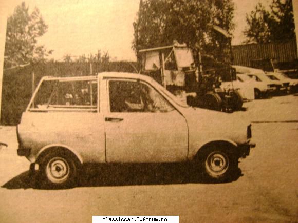 Prototipuri si serii limitate romanesti! - Dacia Mini Pick-up - File de istorie