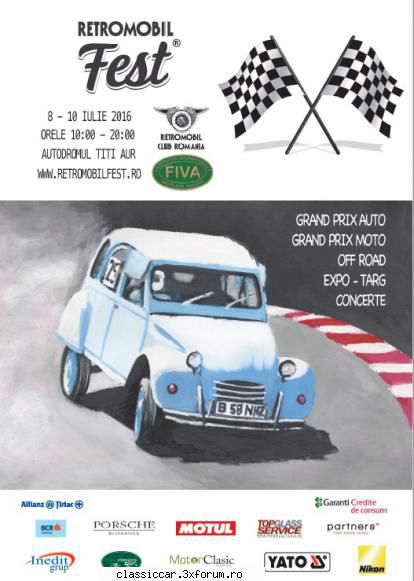 RETROMOBIL Fest - Weekendul viitor R.C.R. organizeaza pe circuitul - Arhiva evenimente 2016