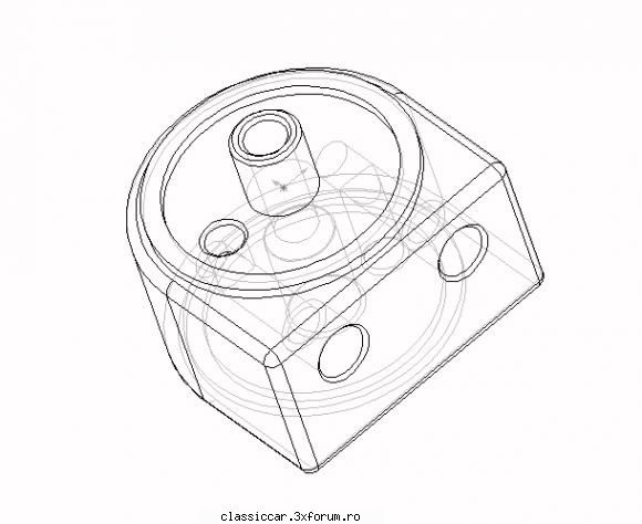 Radiator de ulei - faza e ca filete nu am pus pe modelul 3D ca-i - Coltul Tehnic