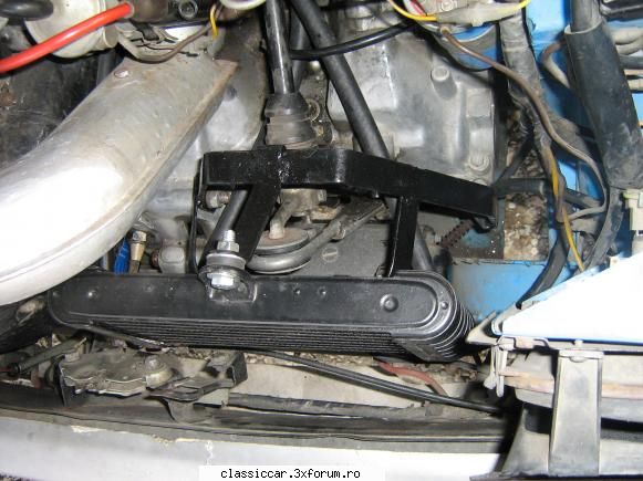 Radiator ulei pe LASTUN - De sus se vede asa - Coltul Tehnic