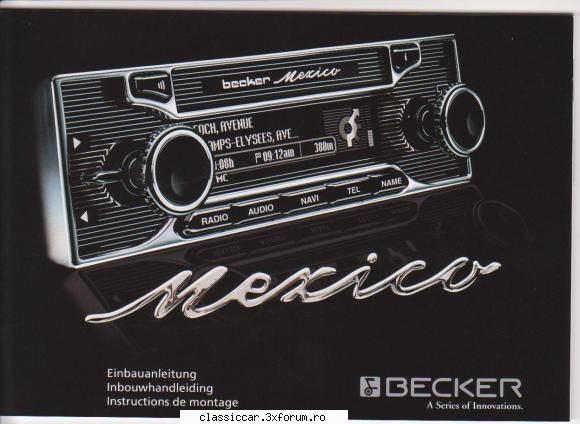 Radio Becker Mexiko - Va prezint un radio pentru oldtimer . O sa fie - Coltul Tehnic