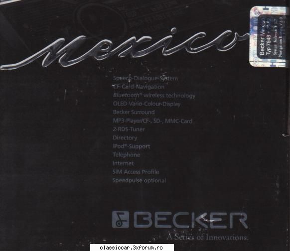 Radio Becker Mexiko - Prinzinger - Coltul Tehnic