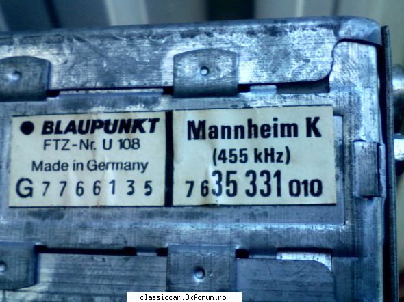 Radio Blaupunkt Manhein - andi500 - Vanzari  piese si accesorii