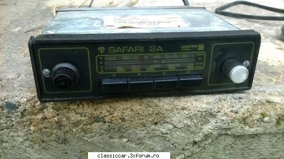 Radiou Unitra - Vand radiou unitra safari 2A pentru fiat. Este - Vanzari  piese si accesorii